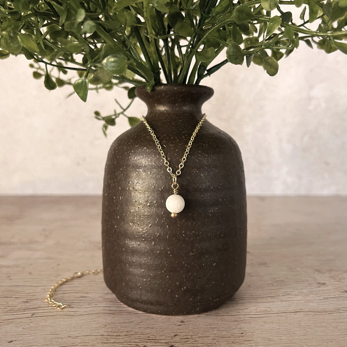 White Jade Drop Necklace